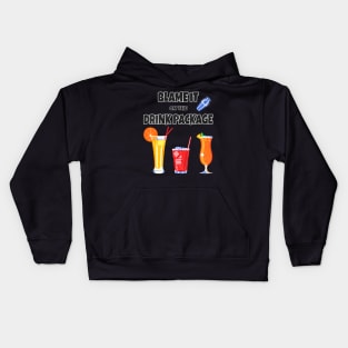 Cruise Blame It On The Drink Package For Vacation Trip Kids Hoodie